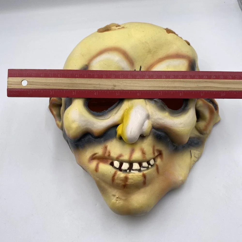 Vintage Spearhead INC Halloween Latex Adult Mask Skeleton‎ Zombie Costume Prop